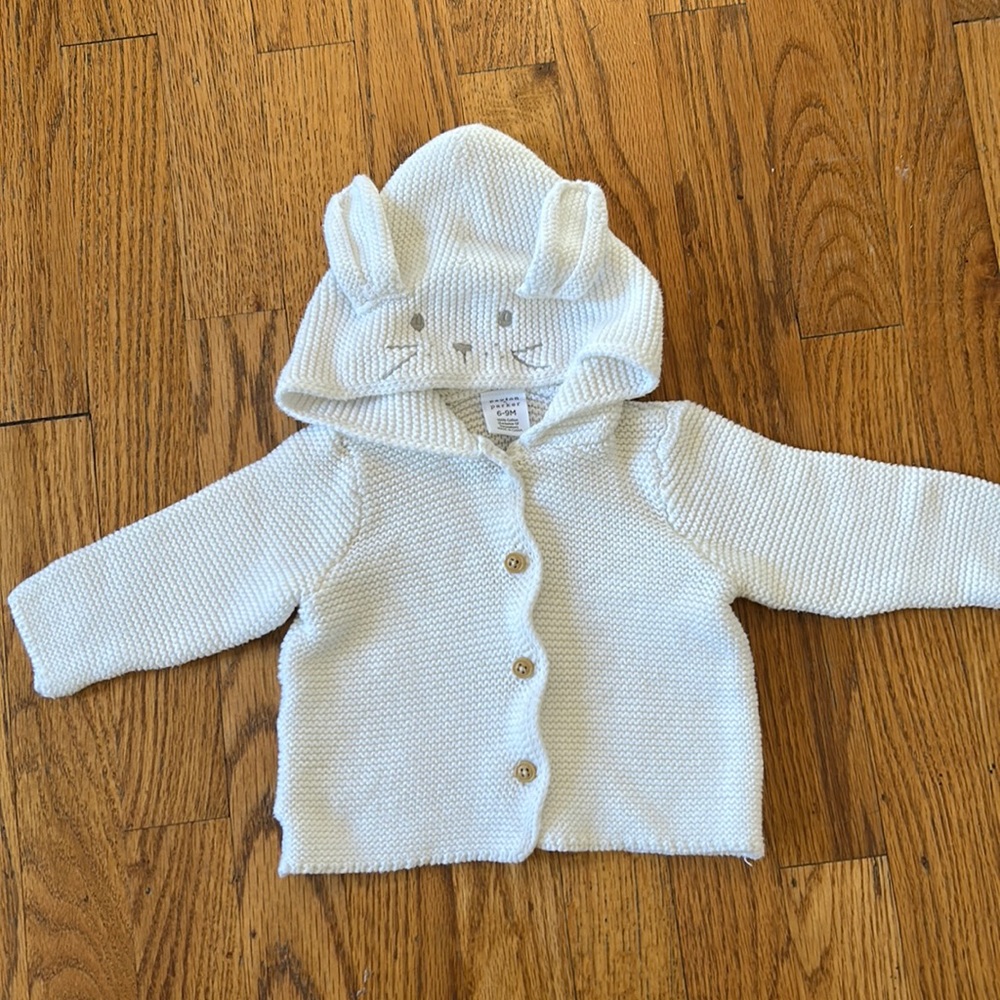 Peyton & Parker - white bunny sweater